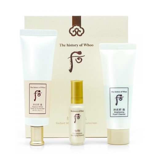 The Whoo Gong Jin Hyang Seol Radiant White Tone-Up Sunscreen SPF50+PA++++50ml Set
