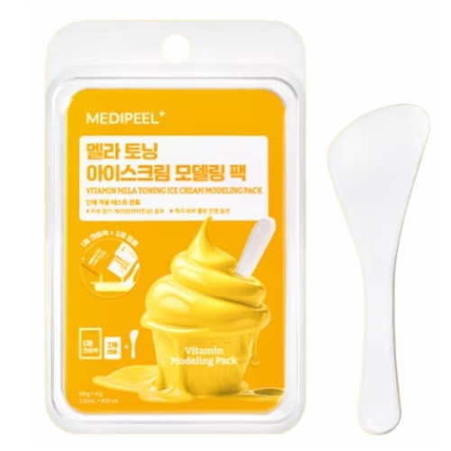 [DAISO] MEDIPEEL Vitamin Melatoning Ice Cream Modeling Pack 60g+6g