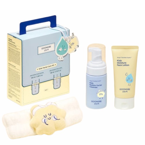 GOONBE Kids Facial Care Set (faceLotion80ml+Cleanser100ml+hairBand)