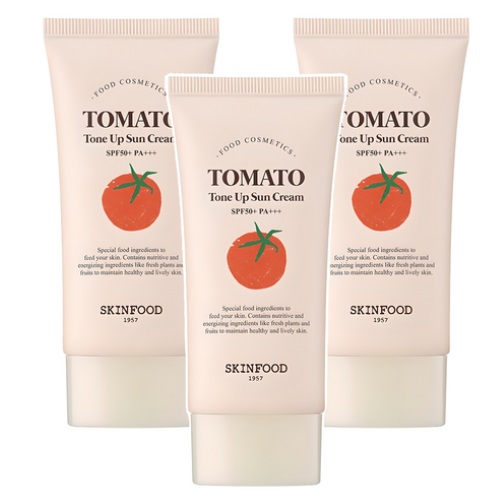 SKINFOOD Tomato Tone Up Sun Cream SPF50+PA+++50ml*3EA