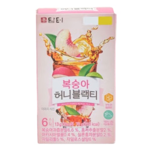 [DAISO] Damtuh Peach Honey Black Tea 13g x 6p