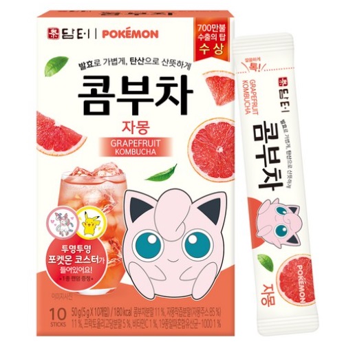Damtuh Pokemon Kombucha Grapefruit 10sticks