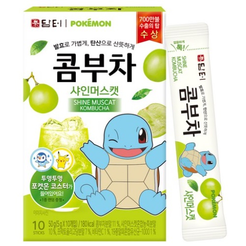 Damtuh Pokemon Kombucha Shine Muscat 10sticks