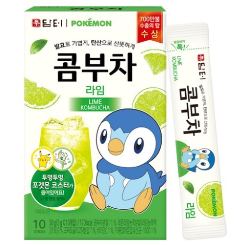 Damtuh Pokemon Kombucha Lime 10sticks