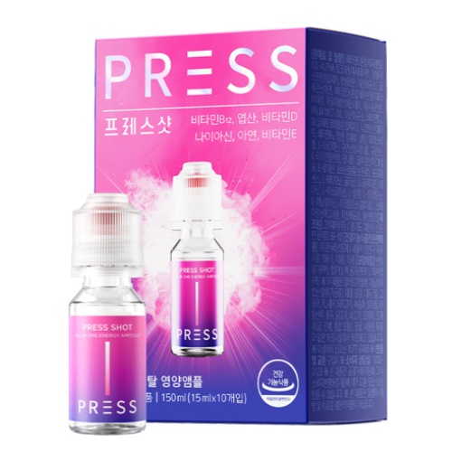 PRESS SHOT All In One Energy Ampoule 10 Vials (10-day supply)