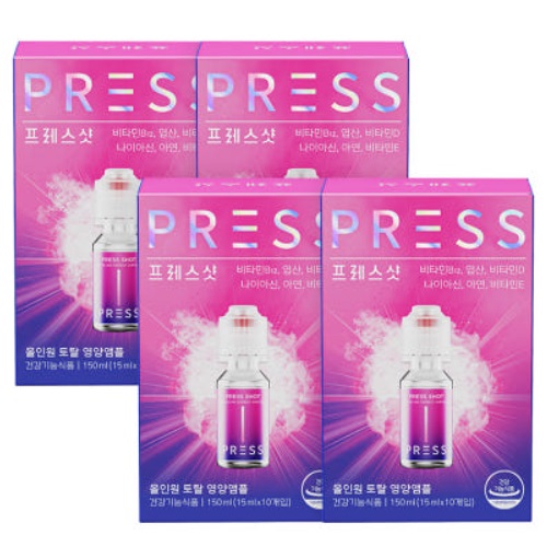 PRESS SHOT All In One Energy Ampoule 10 Vials*4  (40-day supply)