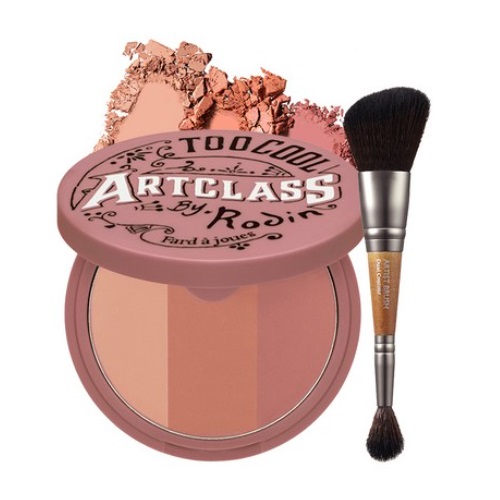 Too Cool For School Artclass By Rodin Blusher 8.7g+Dual contour Brush [De Rosee]