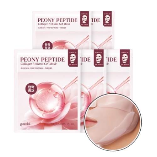 GOODAL Peony Peptide Collagen Volume Gel Mask 5 sheets