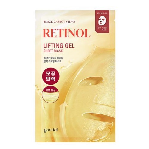 GOODAL Black Carrot Vita-A Retinol Lifting Gel sheet Mask 1sheet