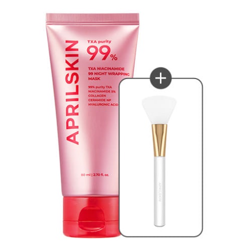 APRILSKIN TXA Niacinamide 99 Night Wrapping Mask 80ml (+Jelly Brush)
