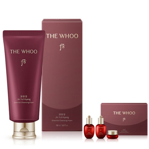 The Whoo Jinyulhyang Essential Cleansing Foam 180ml +Gift set