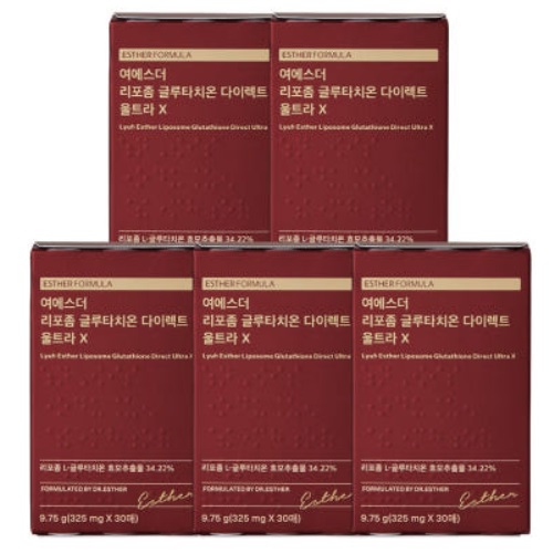 Esther Formula Lyuh Esther Liposome Glutathione Direct Ultra X 9.75g (325mgx30p)*5BOX