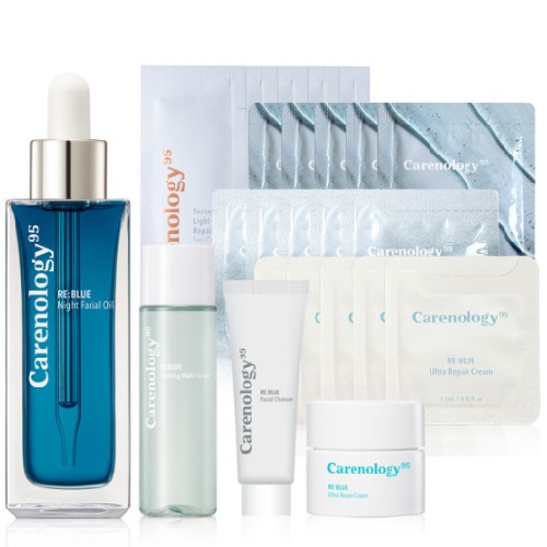 Carenology RE:BLUE Night Facial Oil 50ml Set