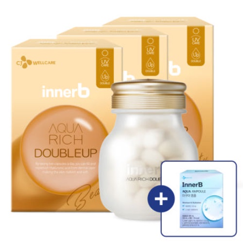 CJ Wellcare Inner B Aqua Rich 56 Capsules*3 (+inner B Aqua ampoule 50mlx6ea)