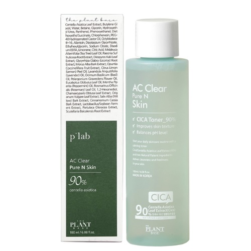 The Plant Base AC Clear Pure N Skin CiCa Toner 195mL