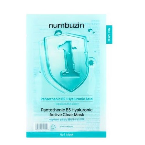 numbuzin No. 1 Pantothenic B5 Hyaluronic Active Clear Mask 25ml x 10sheet