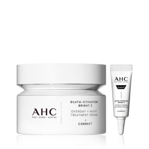 AHC Gluta-Ctivation Bright 3 Overday+Night Treatment Cream 50ml+Eyecream5ml