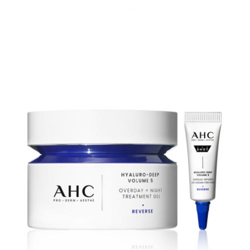 AHC Hyaluro-Deep Volume 5 Overday+Night Treatment Gel 50ml+Eyecream5ml