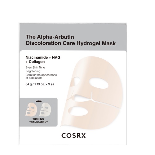 COSRX The Alpha-Arbutin Discoloration Care Hydrogel Mask 34g x 3ea