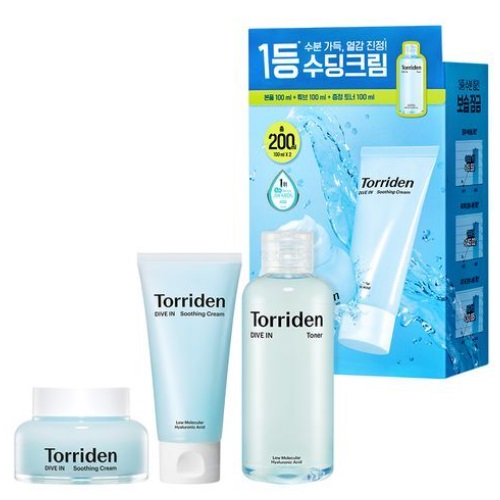 Torriden Dive In Soothing Cream 100ml Double Set (+100ml+Toner 100ml)