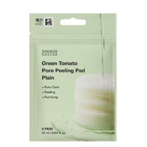 [DAISO] SungBoon Editor Green Tomato Pore Peeling Pad Plain 8 pads