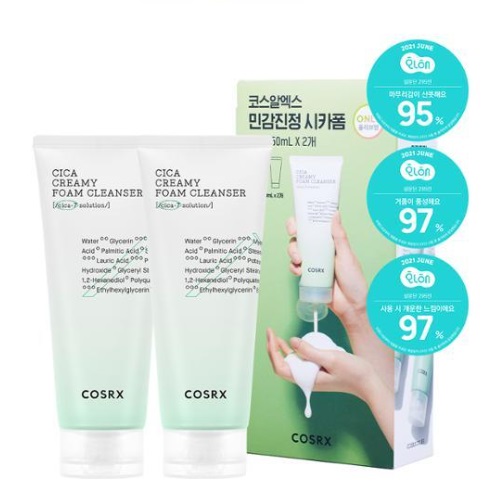 COSRX Pure Fit Cica Creamy Foam cleanser Double Set (150ml+150ml