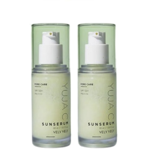 VELY VELY Pore Care Yuja C Sun Serum SPF50+PA++++ 30mL+30mL