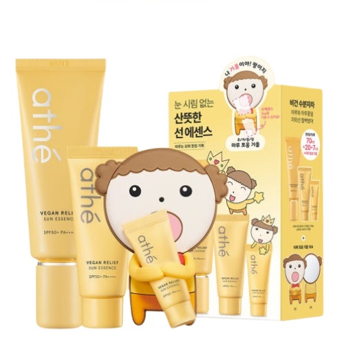 athe Vegan Relief Sun Essence SPF50+PA++++70ml+20ml+7ml 