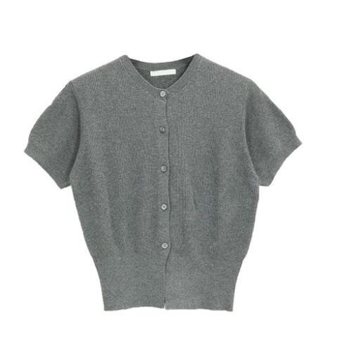 hizzi Cornell Soft Round Short Sleeve Cardigan