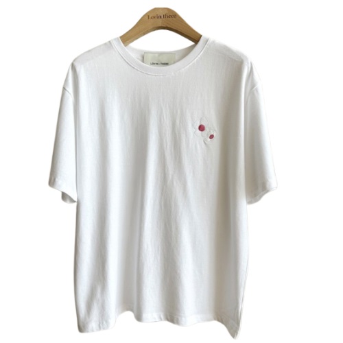 Lovinthere Spring Summer Short Sleeve Floral Embroidery T-Shirt