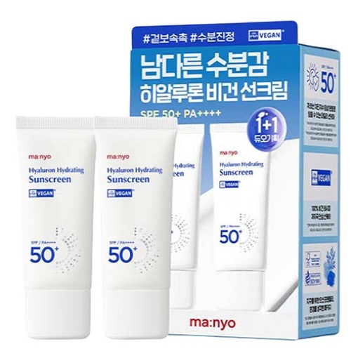 manyo Hyaluron Hydrating Sunscreen SPF50+PA++++35mL [1+1]