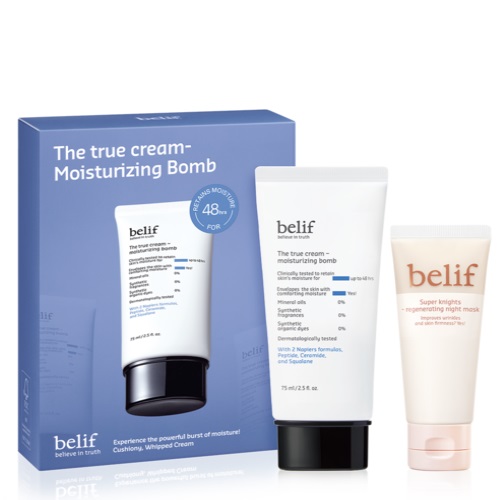 belif The true cream - moisturizing bomb 75ml (+regenerating night mask 35ml)