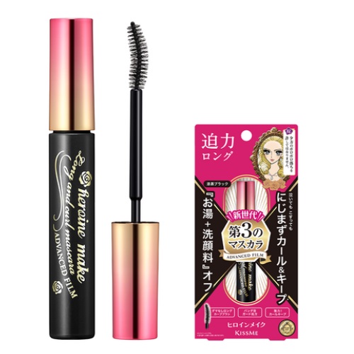 KISSME Heroine Make Long & Curl Mascara Advanced Film 6g [01 Deep Black]