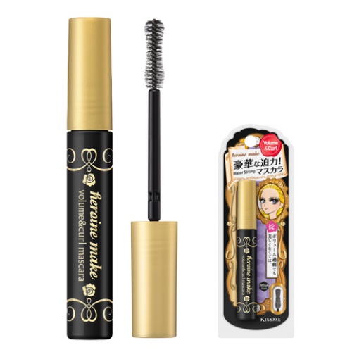 KISSME Heroine Make Volume & Curl Mascara P 6g [Deep Black]