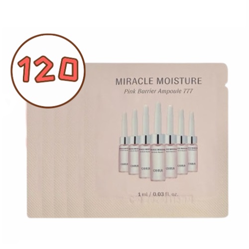 O HUI Miracle Moisture Pink Barrier 777 Ampoule 1ml x 120pcs