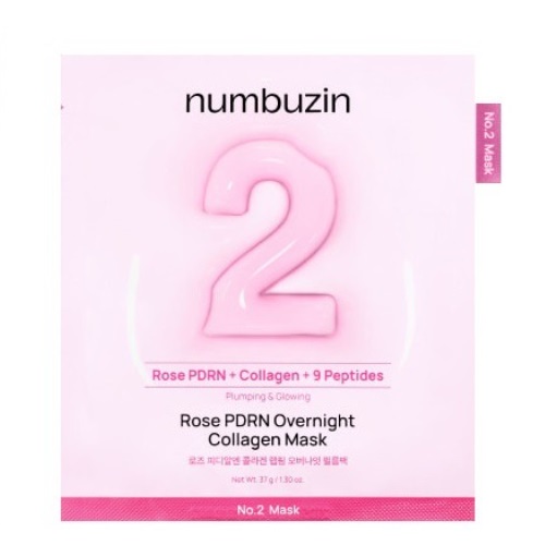 numbuzin No. 2 Rose PDRN Overnight Collagen Mask 1sheet