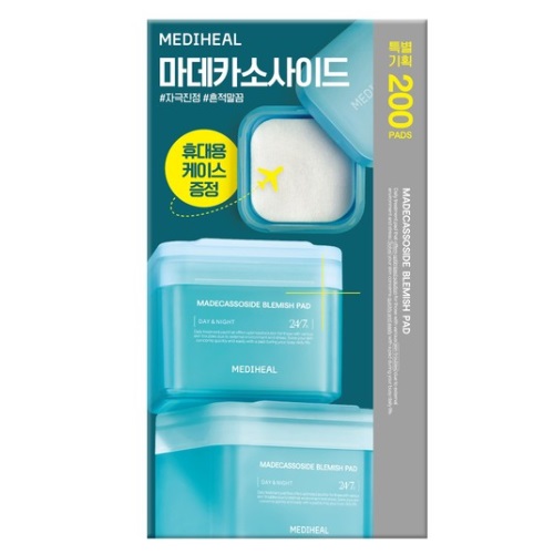 MEDIHEAL Madecassoside Blemish Pad 100 Pads+Refill 100Pads (+case)