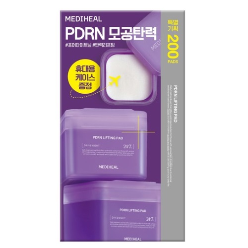 MEDIHEAL PDRN Lifting Pad 100 Pads+Refill 100Pads (+case)