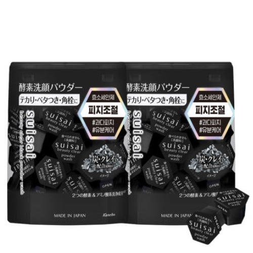 Suisai Beauty Clear Black Powder Wash 32p*2