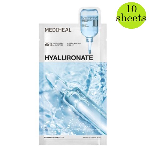 MEDIHEAL Essential Mask Hyaluronate Ultra Hydration 24ml x 10sheets
