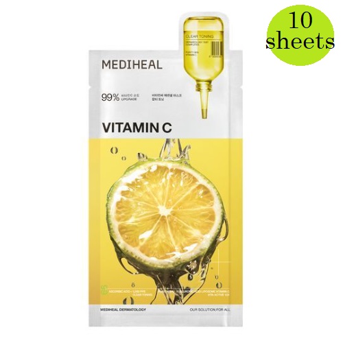 MEDIHEAL Essential Mask Vitamin C Clear Toning 24ml x 10sheets
