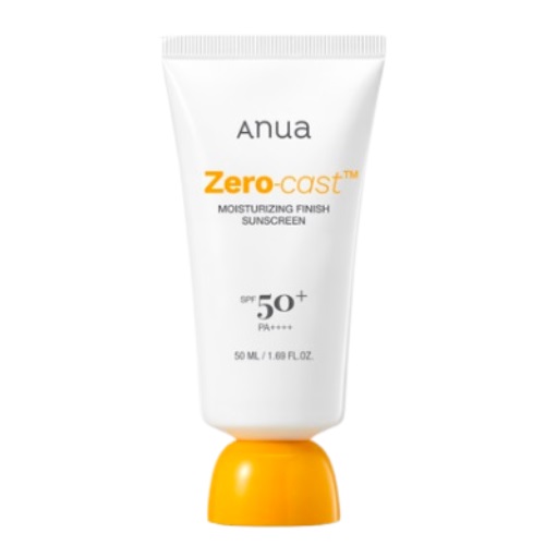 ANUA Zero-Cast Moisturizing Finish Sunscreen SPF50+PA++++ 50ml