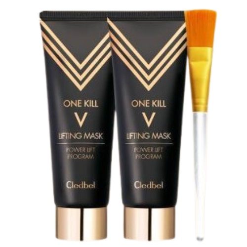Cledbel One Kill Gold Lifting Mask 70ml x 2ea (+brush)
