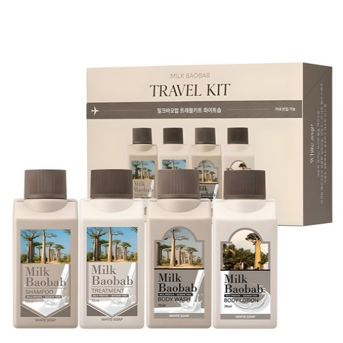 Milk Baobab WHITE SOAP Travel Kit