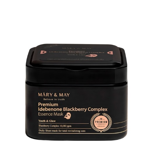 MARY&MAY Premium Idebenone Blackberry Complex Essence Mask 20P / 250g