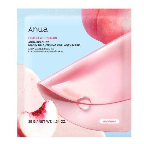 ANUA Peach 70 Niacin Brightening Collagen Mask 38g x 4sheets