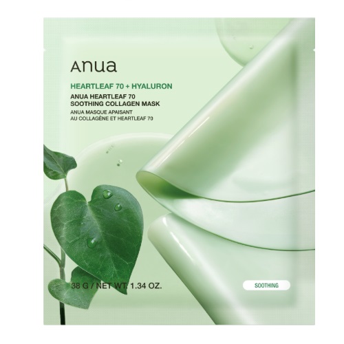 ANUA Heartleaf 70 Soothing Collagen Mask 38g x 4sheets