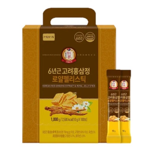 Jungwonsam Korean Red Ginseng Extract & Royal Jelly Stick 10g x 100 sticks