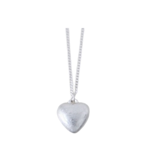 AlittleBeat matte heart necklace (1color)