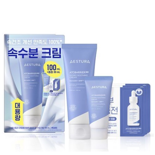 AESTURA Atobarrier 365 Hydro Soothing Cream 100ml Set (+30ml+ampoule 3ml)